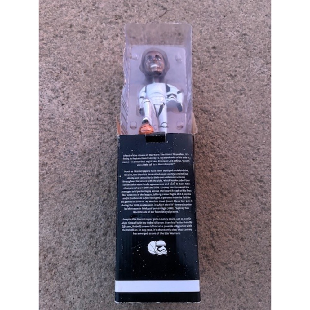Golden State Warriors Kevon Looney Star Wars Edition Stormtrooper Bobblehead SGA - Picture 6 of 7